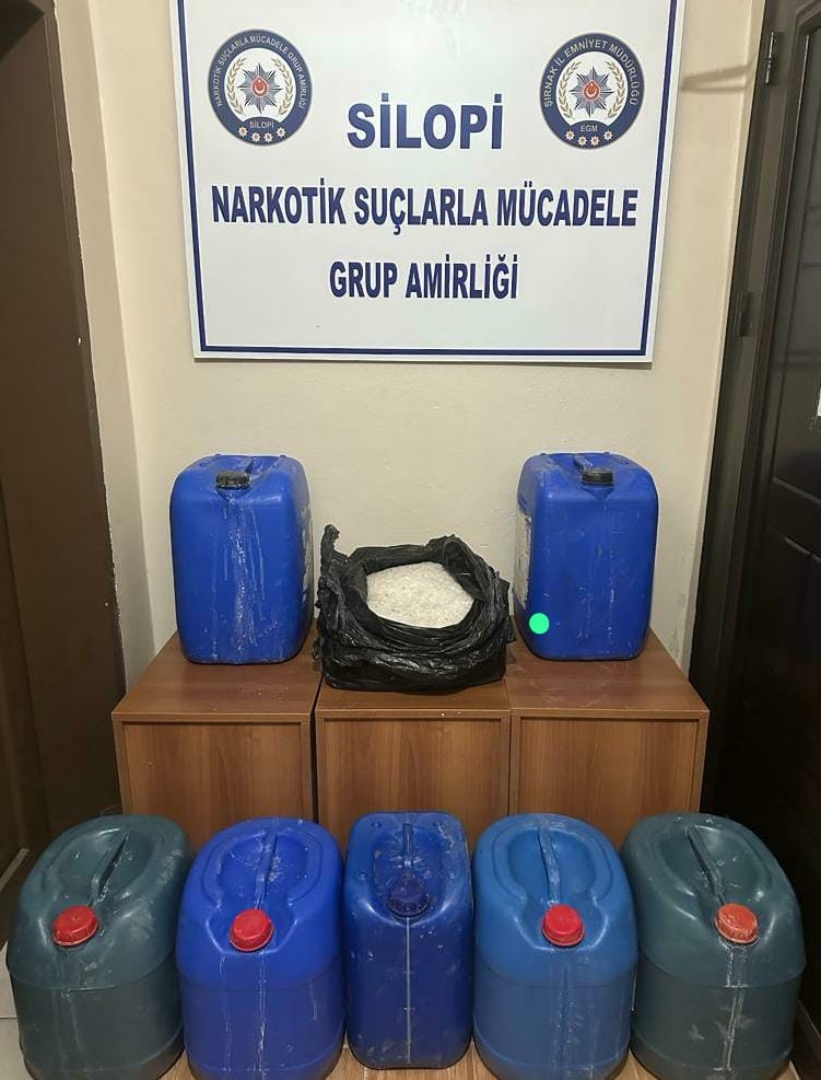 Silopi’de 220 Kg Metamfetamin Ele geçirildi