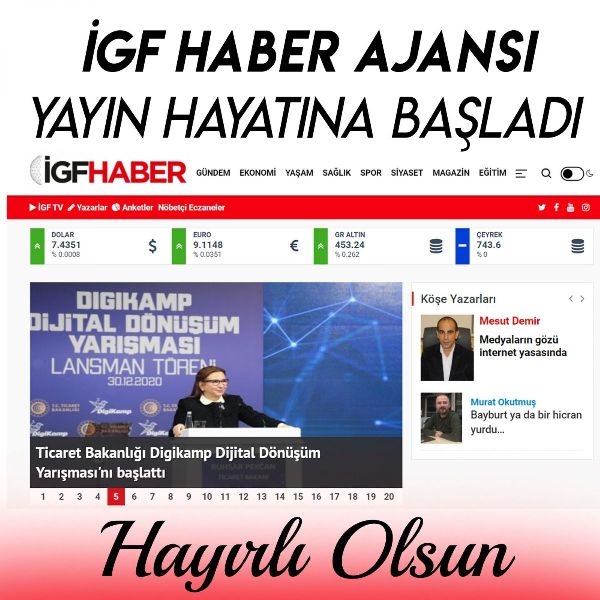 İGF Haber Ajansı (İGFA) Yayın Hayatına Başladı