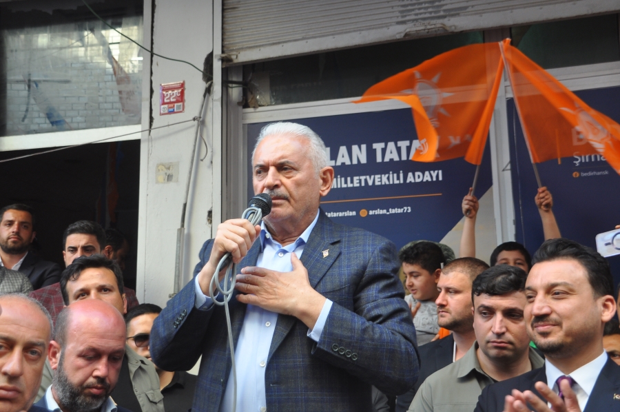 AK Parti Genel Başkanvekili Binali Yıldırım,Seçim Çalışmaları için Cizre’ye geldi