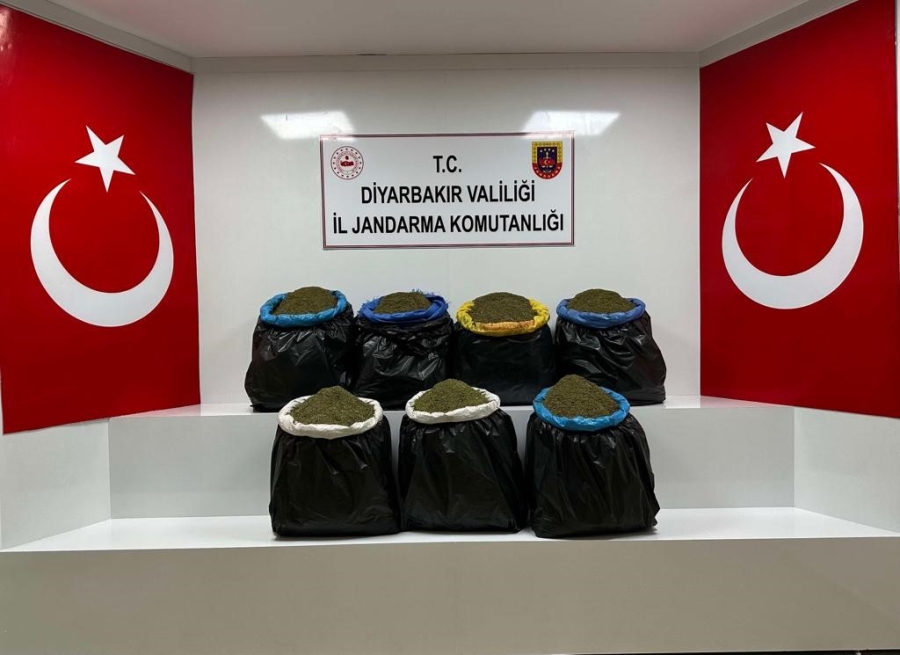 Diyarbakır'da ağaçlık alanda 100 kilo esrar bulundu