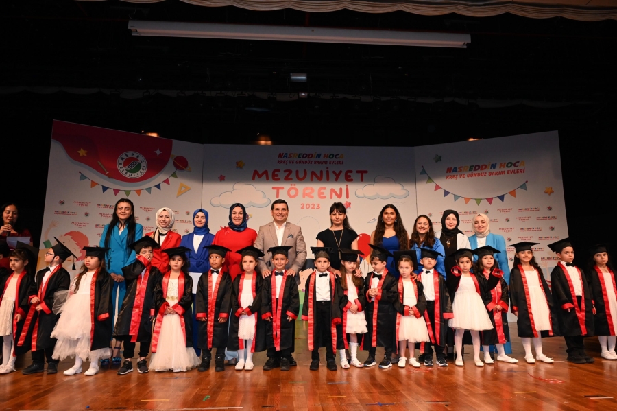 Kepez’in Nasreddin Hoca Kreşlerinde mezuniyet sevinci