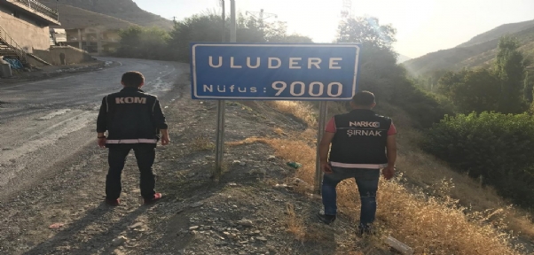 Uludere`de 180 Personelle Uyuşturucu Operasyonu