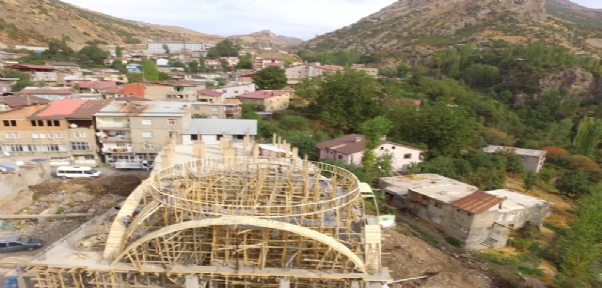 Beytüşşebap`ta Ulu Cami İnşaatı Tüm Hızıyla Devam Ediyor