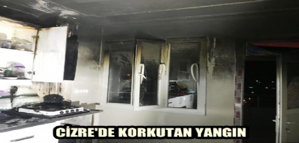 Cizre`de korkutan yangın