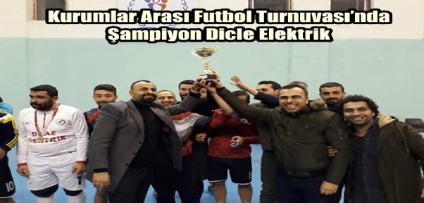 Kurumlar Arası Futbol Turnuvası`nda Şampiyon Dicle Elektrik