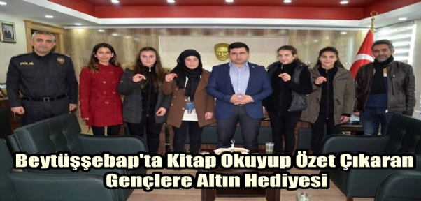 Beytüşşebap`ta Kitap Okuyup Özet Çıkaran Gençlere Altın Hediyesi