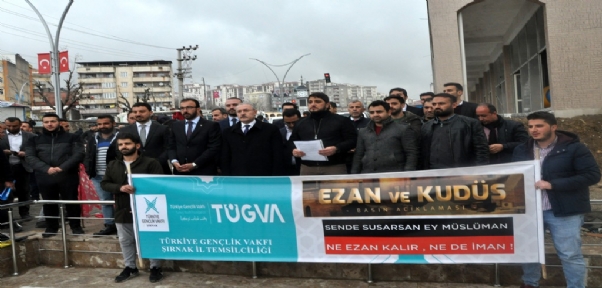 Şırnak`ta Ezan Ve Cami Saldırısı Protestosu