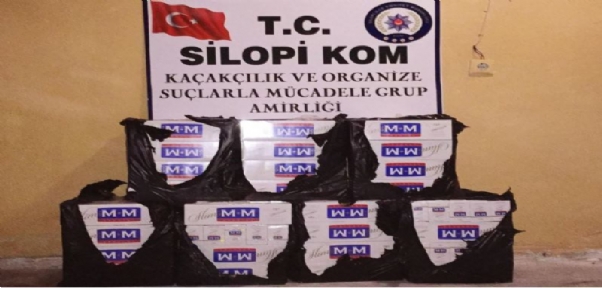 Şırnak`ta 45 Bin 740 Paket Kaçak Sigara Ele Geçirildi