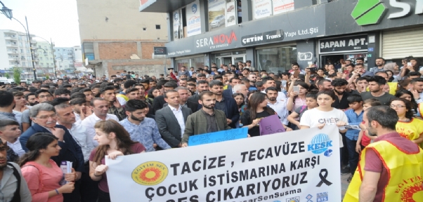 Cizre`de okulda Cinsel İstismar iddiası protesto edildi