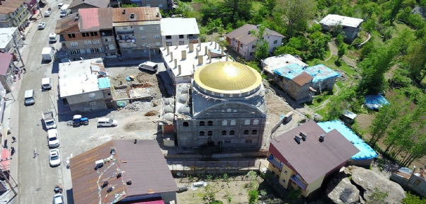 Beytüşşebap`ta Ulu Cami İnşaatı Sürüyor