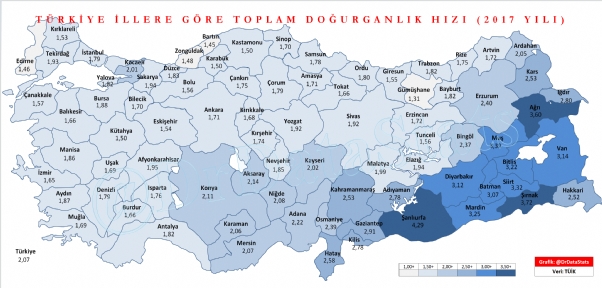 Türkiye`nin Doğurganlık Hızının En Yüksek Olduğu İkinci İl Şırnak Oldu