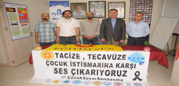 Eğitim-Sen Genel Sekreteri Kaya,"Cizre`deki Cinsel İstismarın Müdahili Ve Takipçisiyiz"