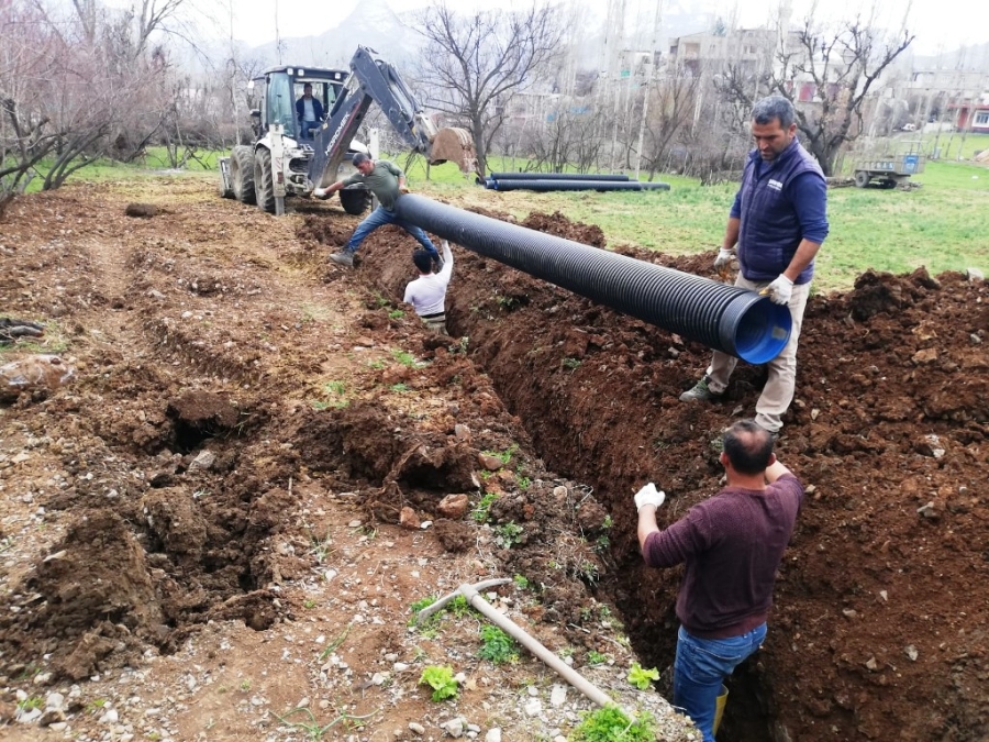 Şenoba'da altyapı çalışmaları