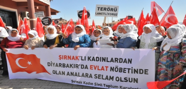 Diyarbakır`daki Annelerin Evlat Nöbetine Şırnak`taki Annelerden Destek Açıklaması