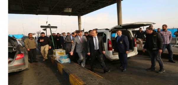 Vali Ali Hamza Pehlivan, Habur Sınır Kapısında İncelemelerde Bulundu