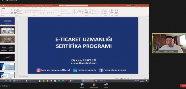 ONLİNE E-TİCARET UZMANLIĞI EĞİTİMİ BAŞLADI