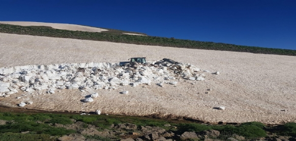 Şırnak`ta Karla Kapanan Yayla Yolları Açılıyor