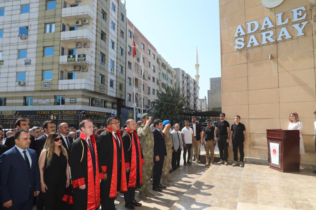 Cizre Adalet Sarayında yeni Adli Yıl’ın başlaması nedeniyle tören düzenlendi