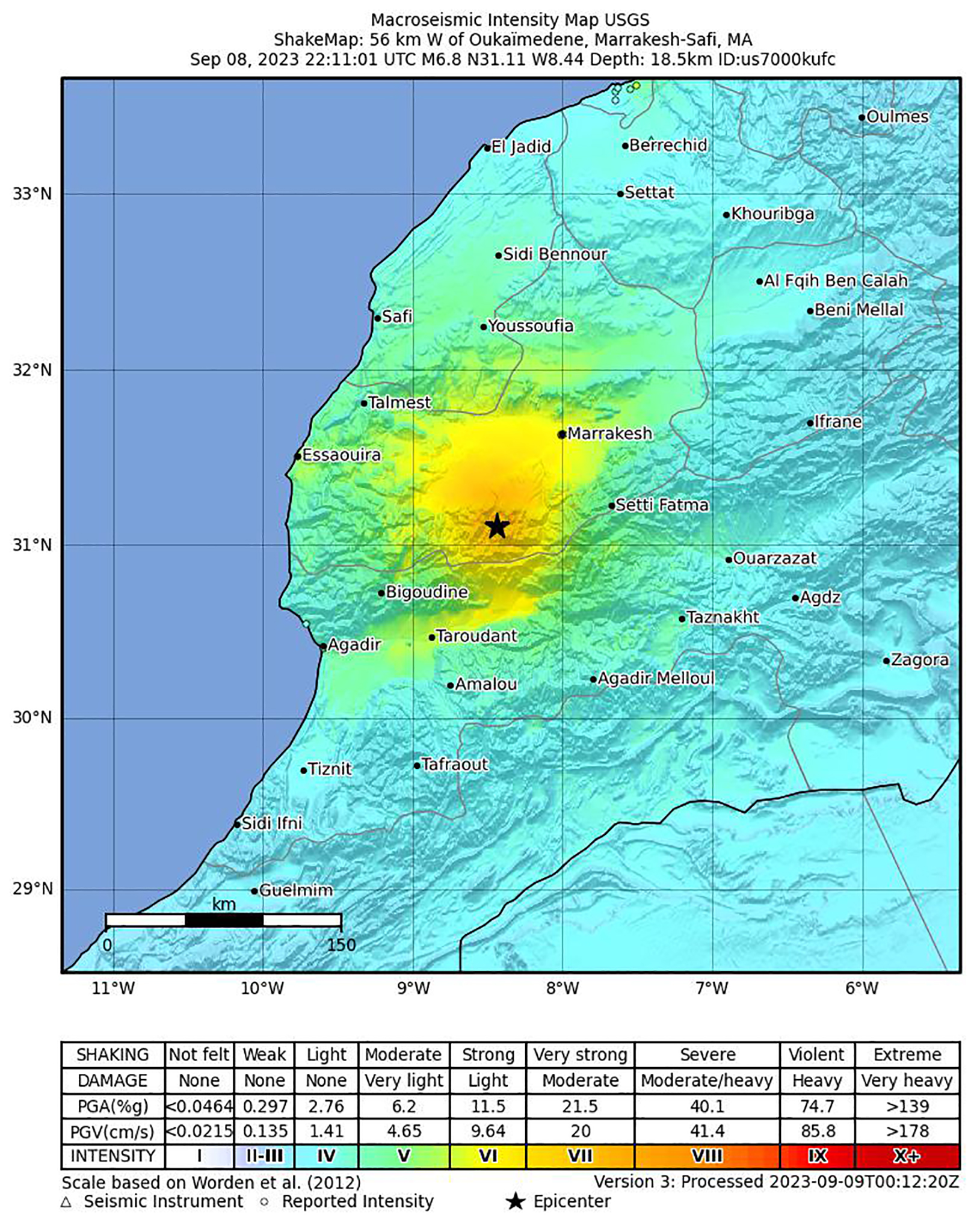 FAS'ta Deprem 632 Ölü
