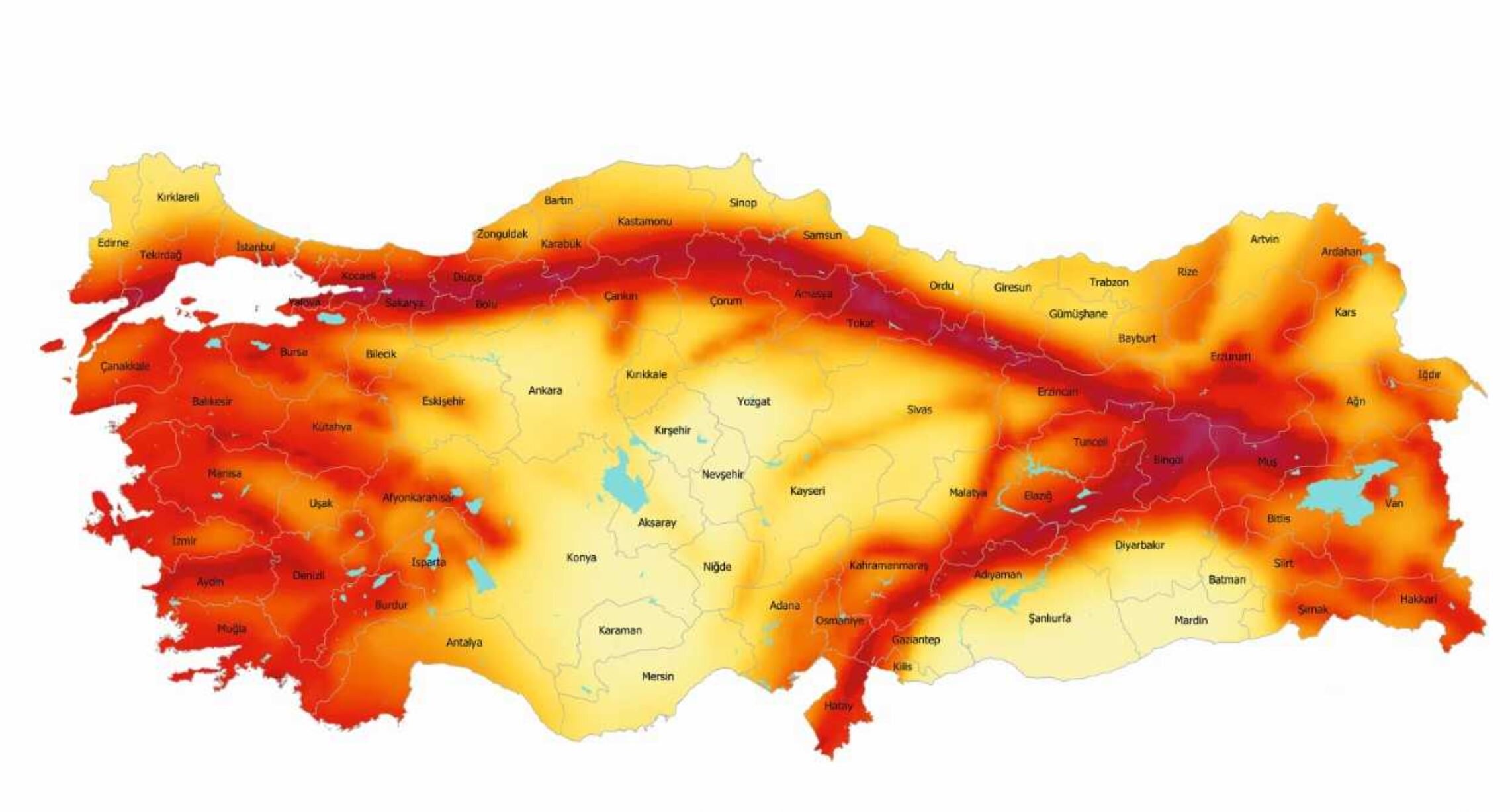 Şırnak Deprem Riski Haritasında kaçıncı sırada?