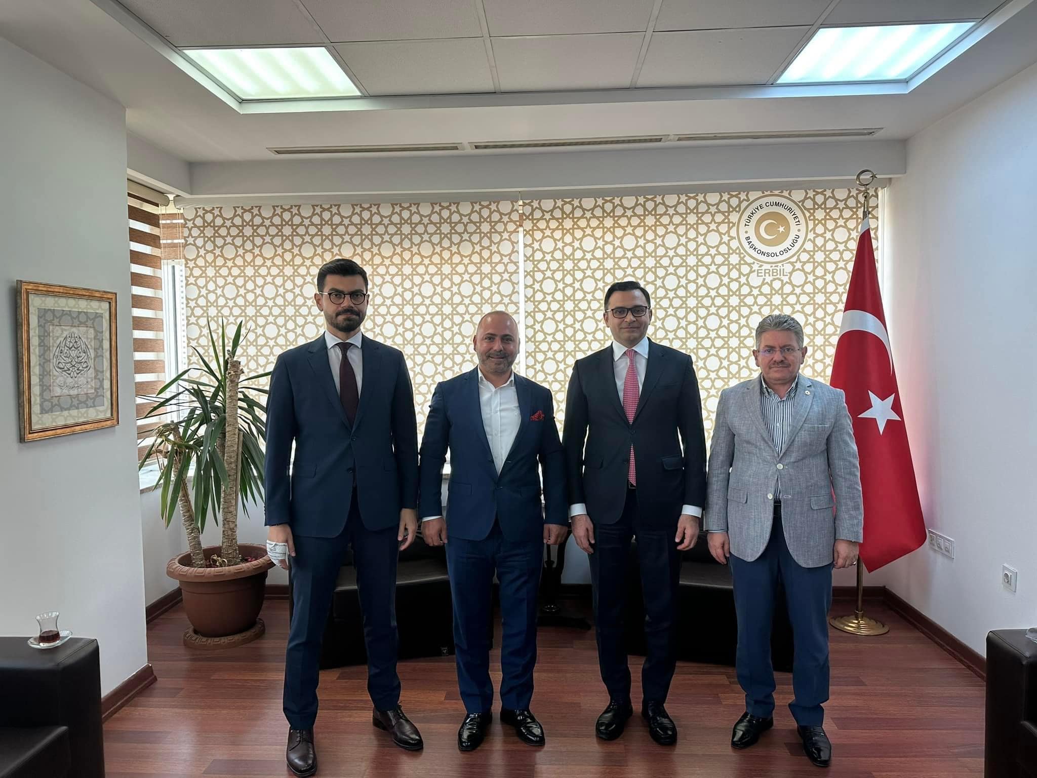 Cizre TSO Başkanı Yıldırım'dan Erbil Türk Başkonsolosluğuna Ziyaret