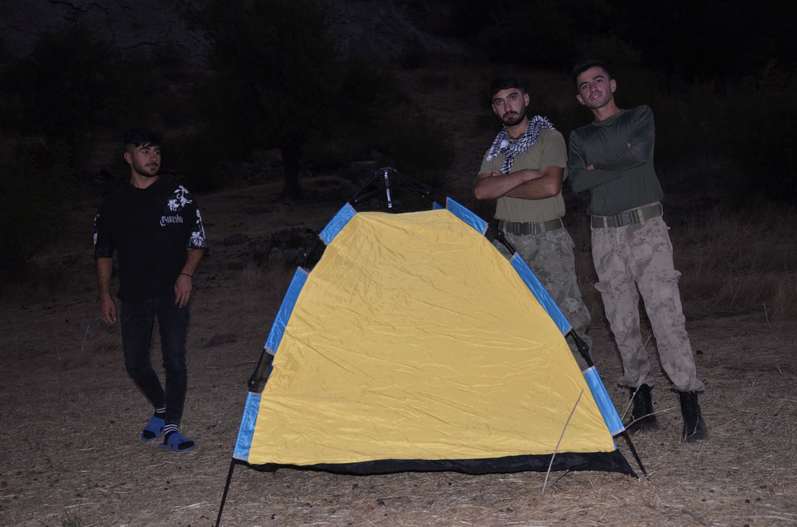 Şırnak’ta doğa sporları kulübü huzurun geldiği bölgede kamp kurdu