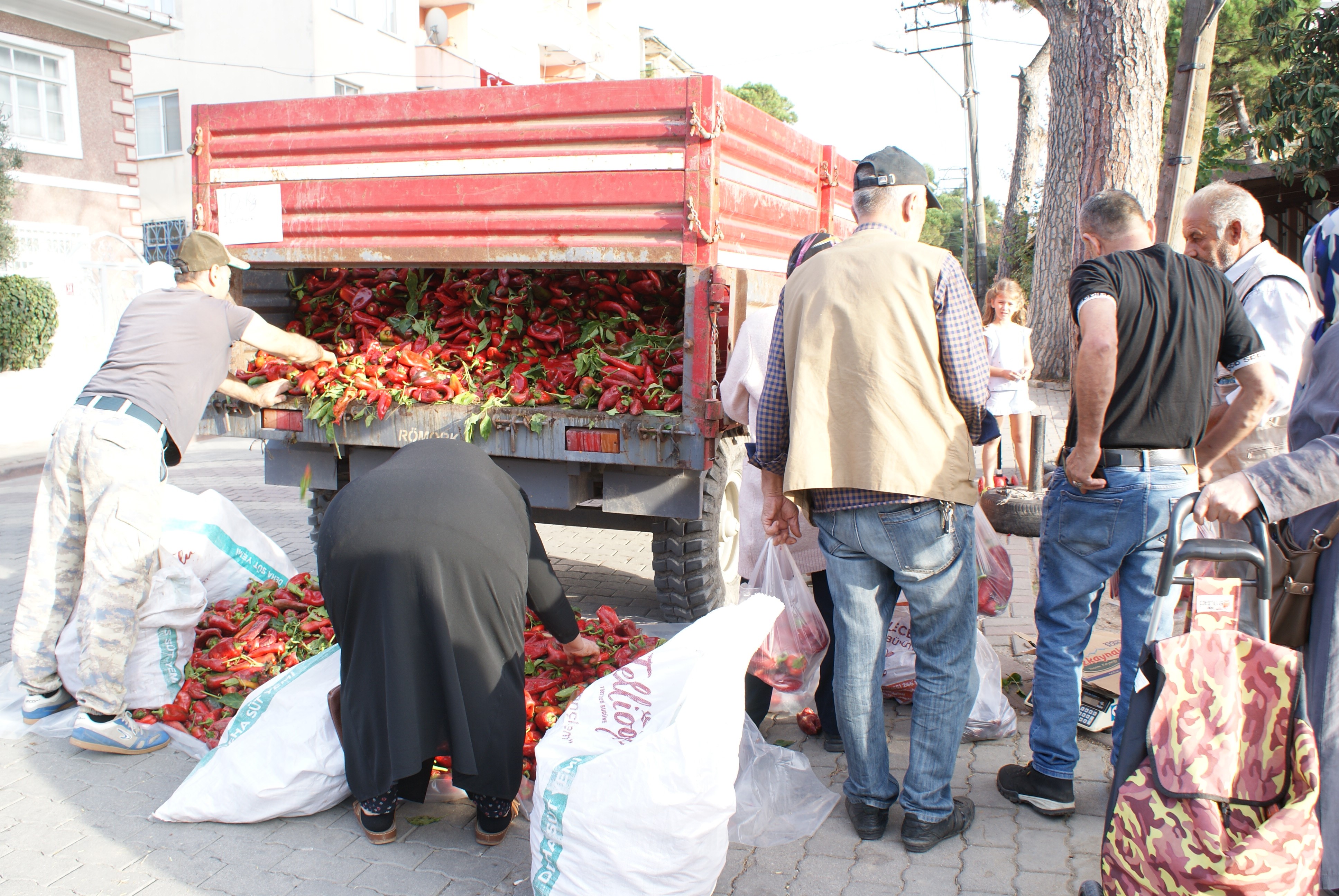 5 Ton biberi ucuza satınca böyle kapışıldı