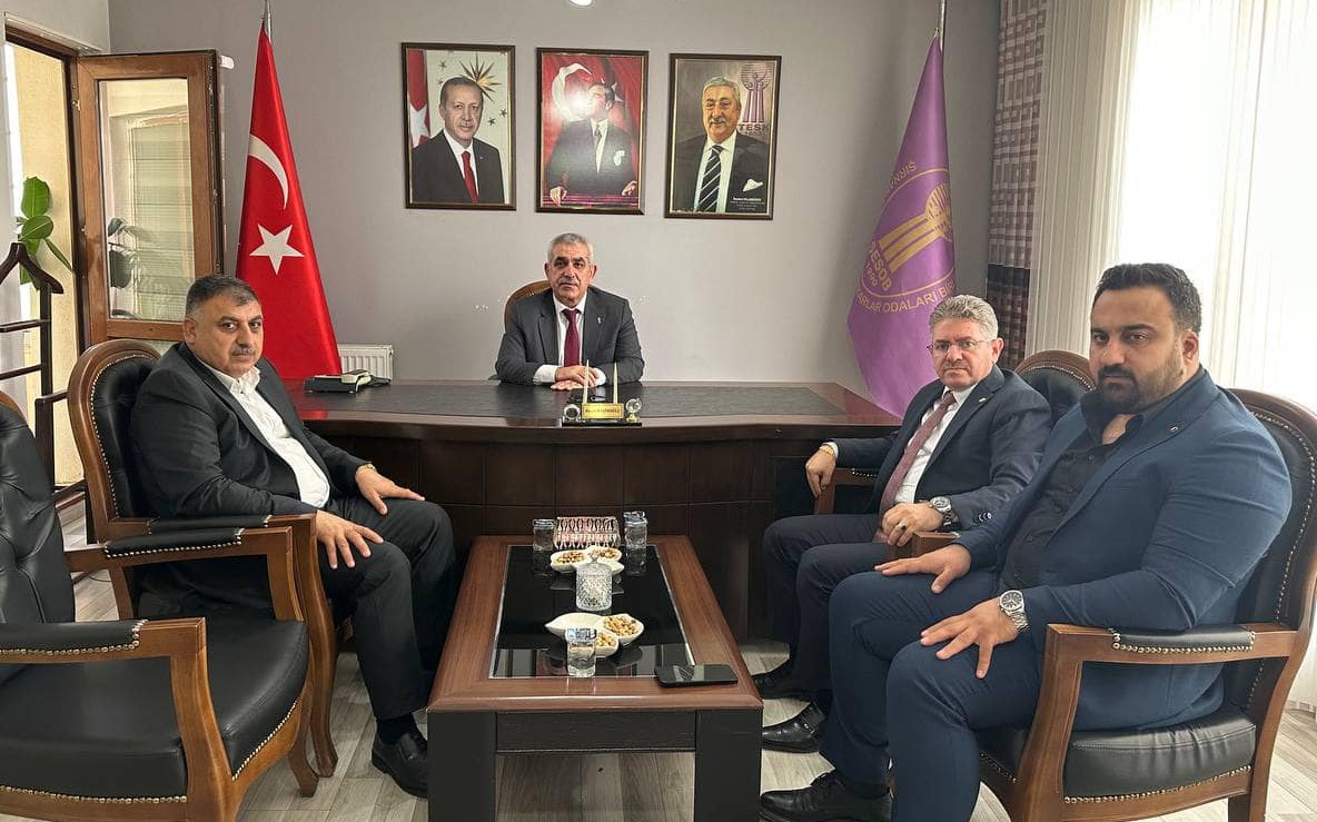 Cizre TSO Başkanı Yıldırım’dan, Şırnak ESOB Başkanı Haşimoğlu’na ziyaret