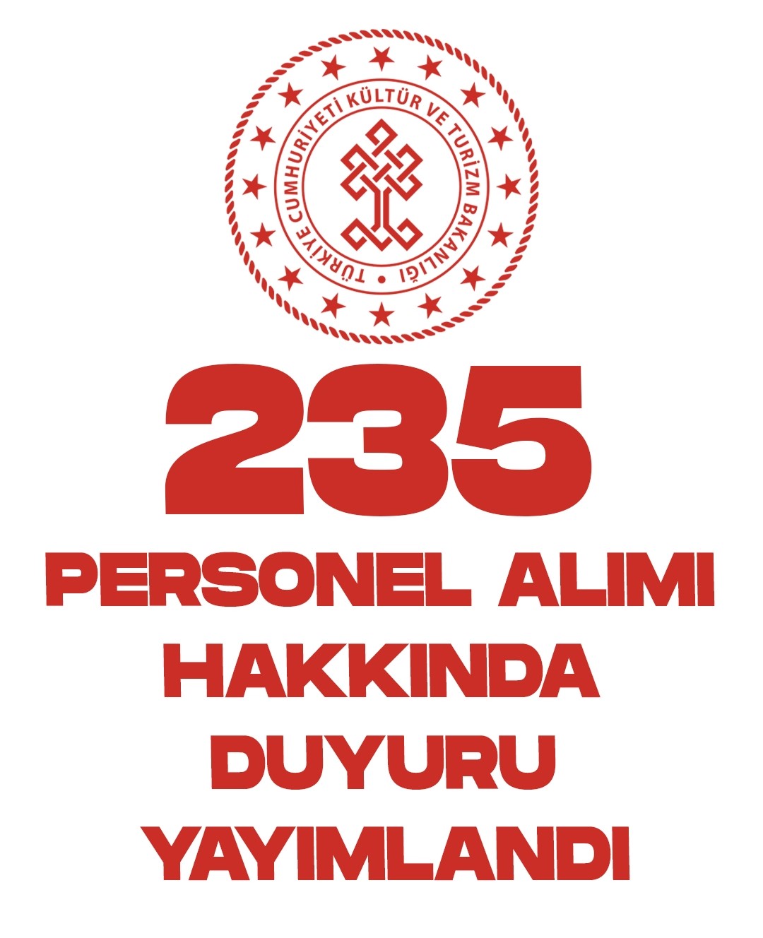 235 Personel Alımı Hakkında Duyuru