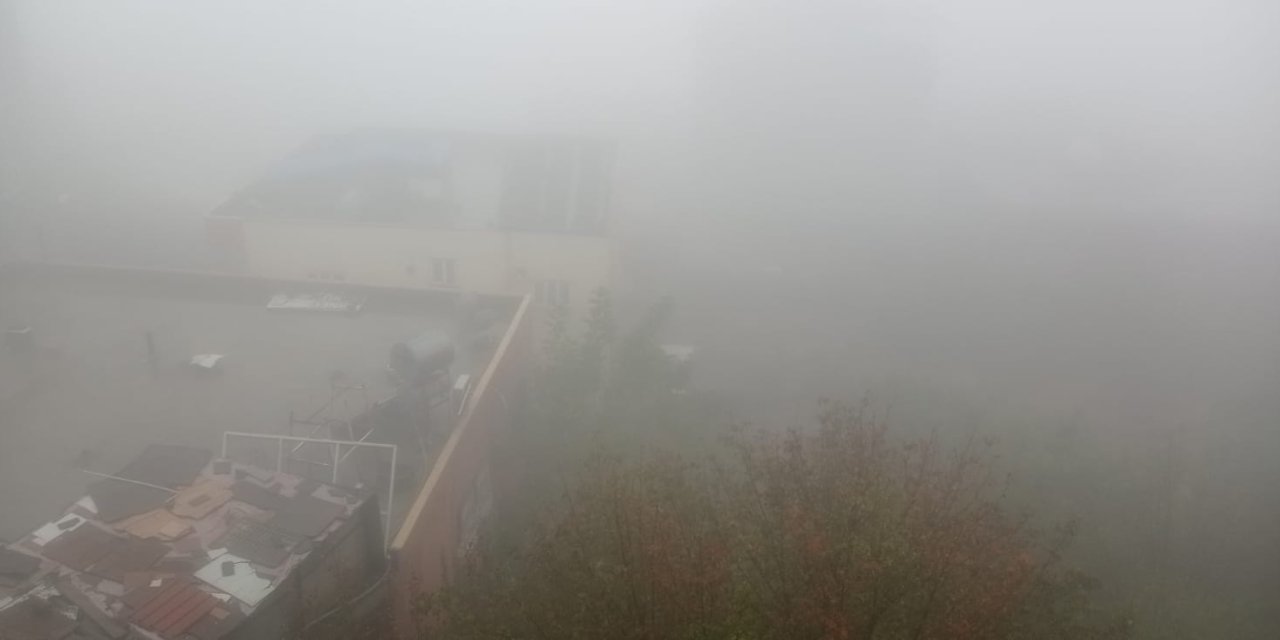 Şırnak'ta yoğun sis: Görüş mesafesi sıfıra düştü