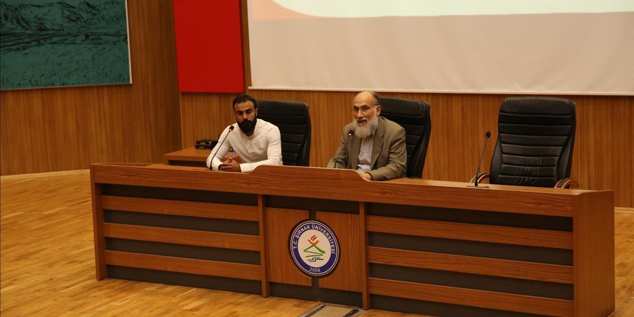 Filistinli Prof. Dr. Abdulfettah El-Awaisi Şırnak’ta Seminer Verdi