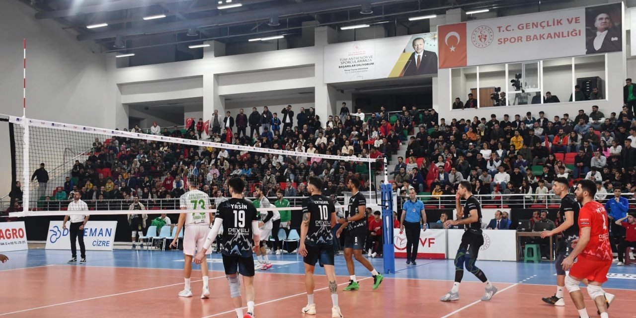 RAMS Global Cizre Belediyespor, Develi Belediyespor'u 3-0 yendi