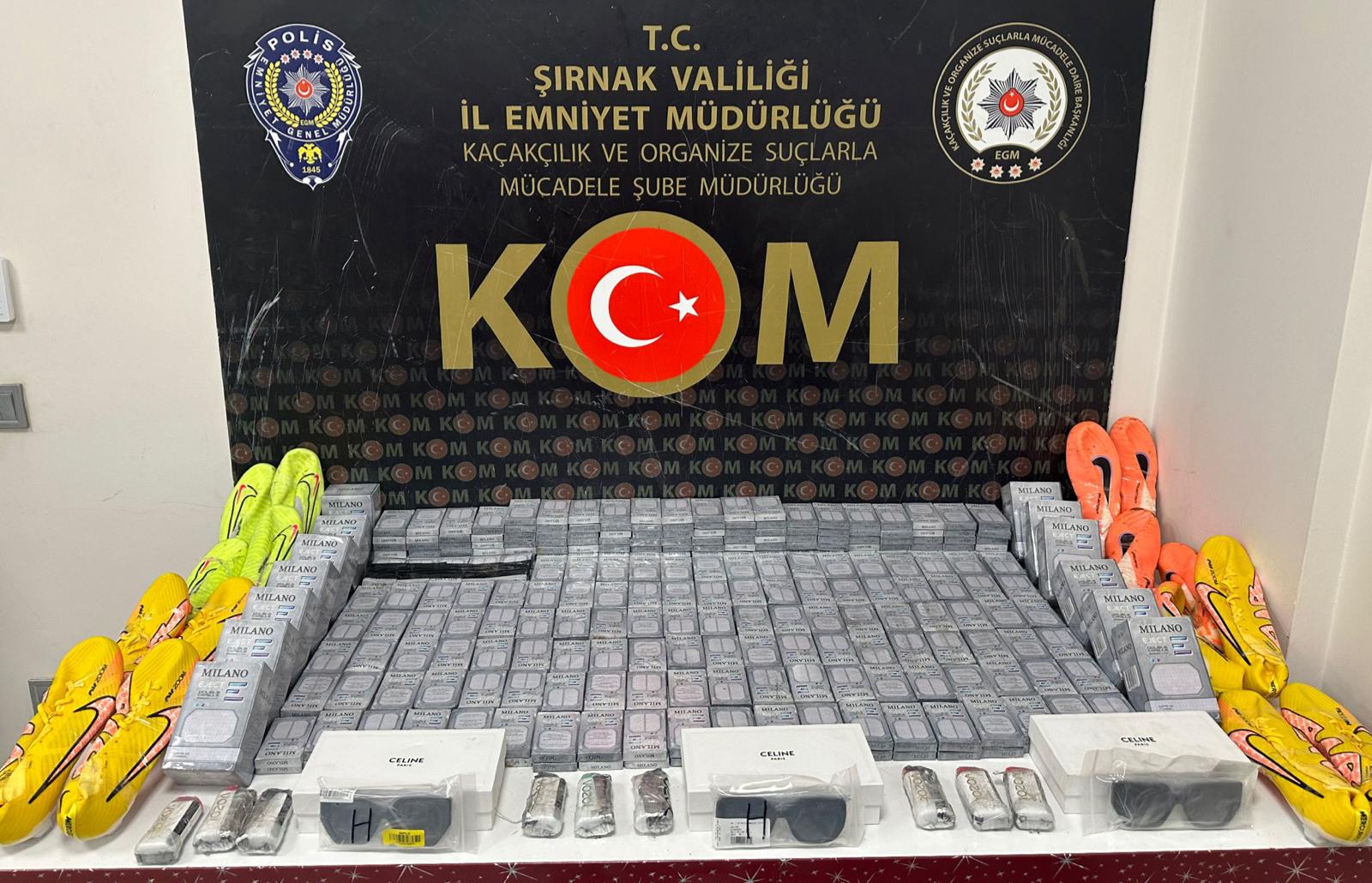 Şırnak’ta kaçakçılık ve asayiş operasyonu: 62 gözaltı