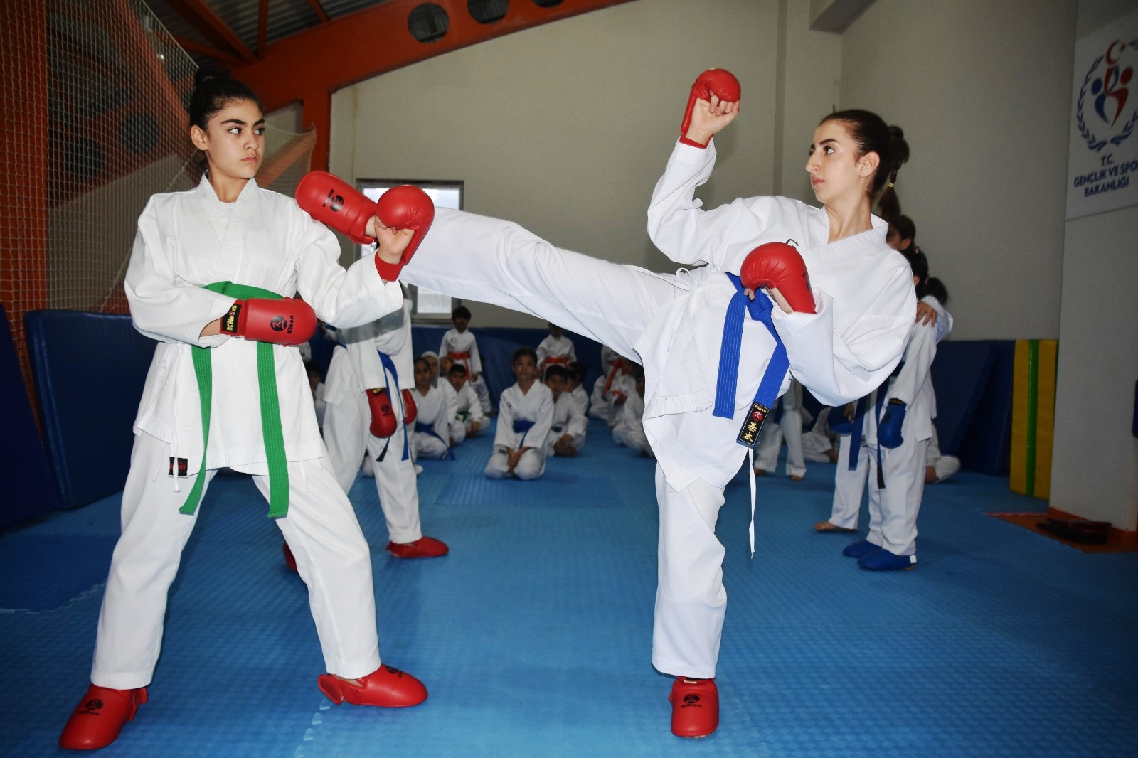 Bölgenin ilk kadın karate antrenöründen Bitlisli çocuklara karate eğitimi