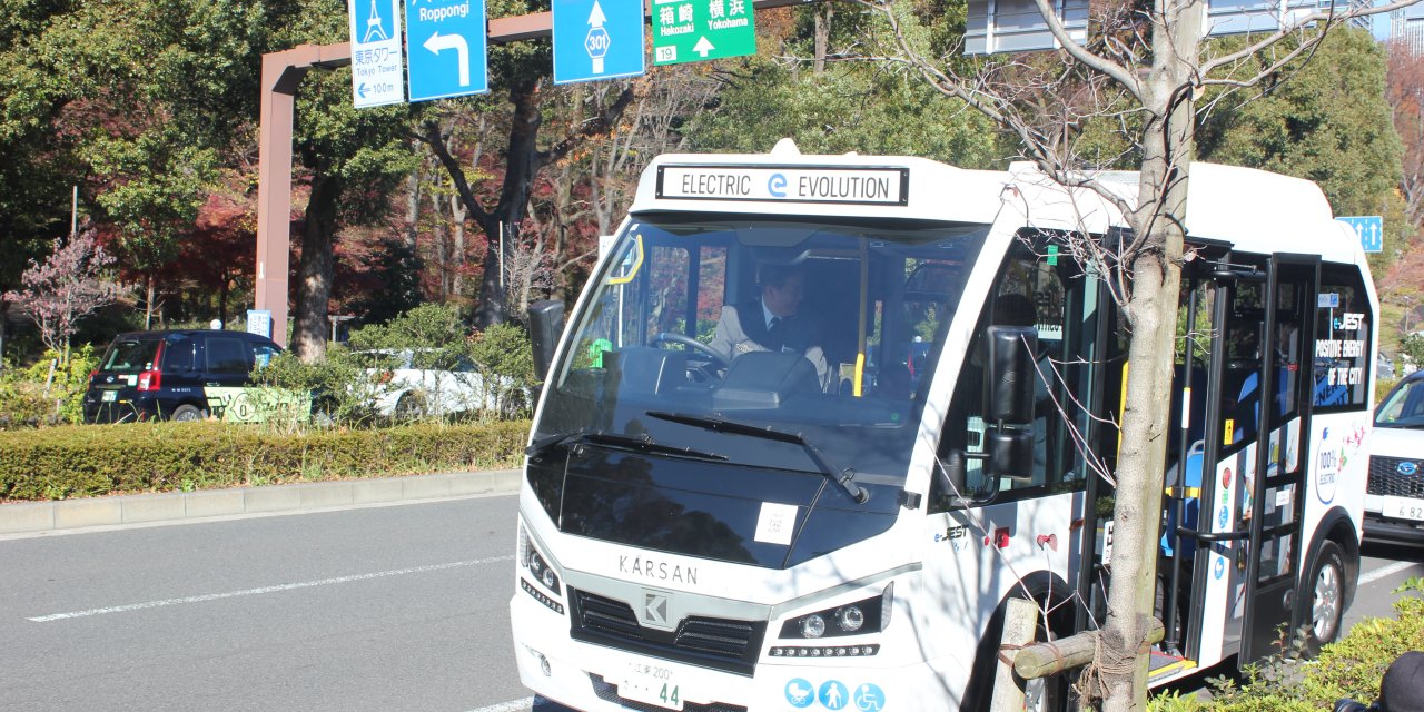Türkiye'nin Elektrikli minibüsü Tokyo Pazarında