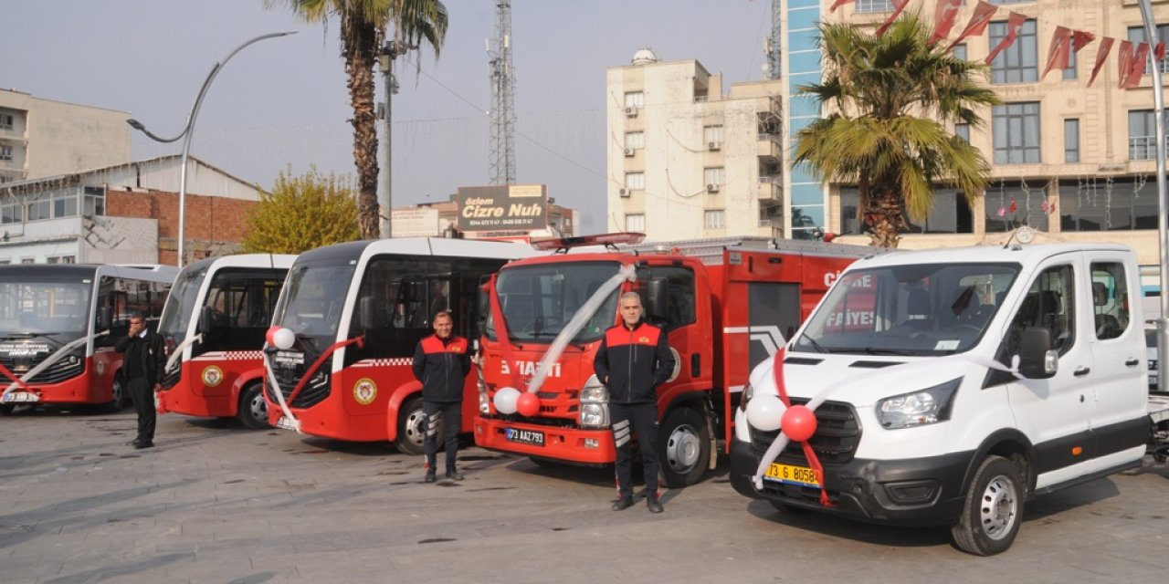 Cizre Belediyesi 7 aracı daha filosuna ekledi