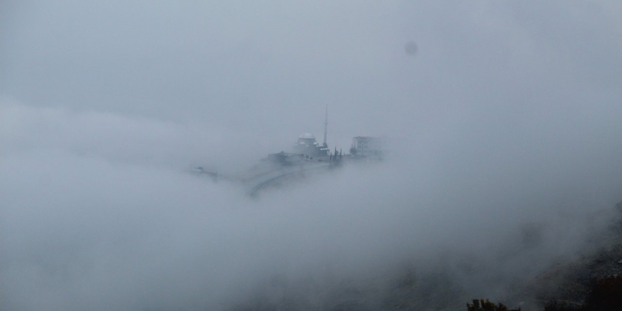 Şırnak’ta sis ve kartpostallık görüntüler