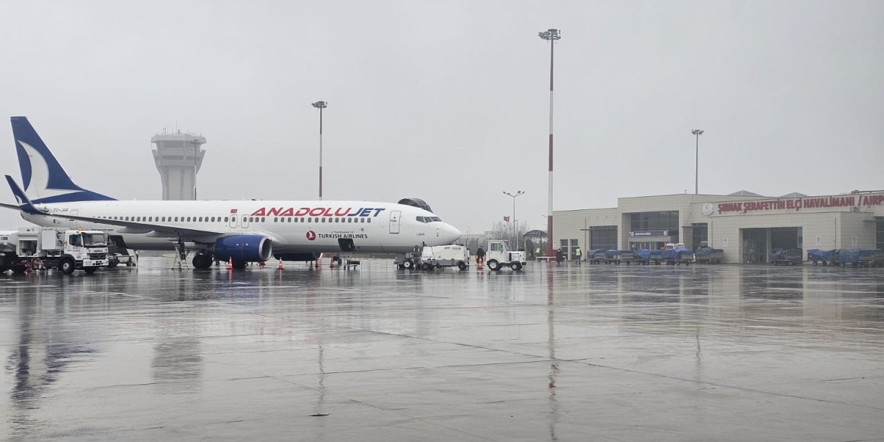 Ankara Uçağı yoğun sis nedeni ile Şırnak yerine Elazığ’a indi