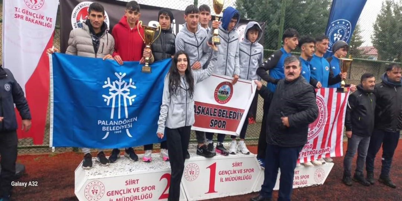 Aşkale atletizm takımı, Türkiye şampiyonu olarak büyük bir zafer elde etti