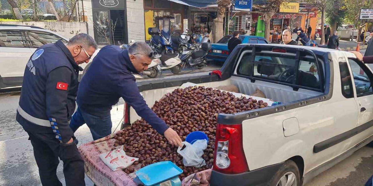 İzmir'de kestane operasyonu! Pazarda satarken yakalandılar. Aldıysanız dikkat