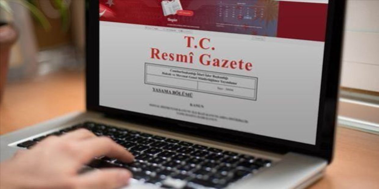 O karar Resmi Gazetede