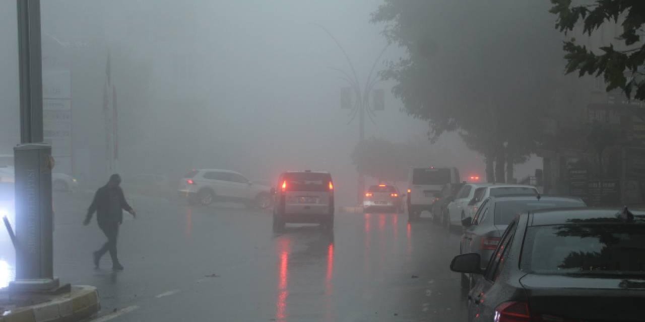 Şırnak’ta sis trafiği olumsuz etkiledi