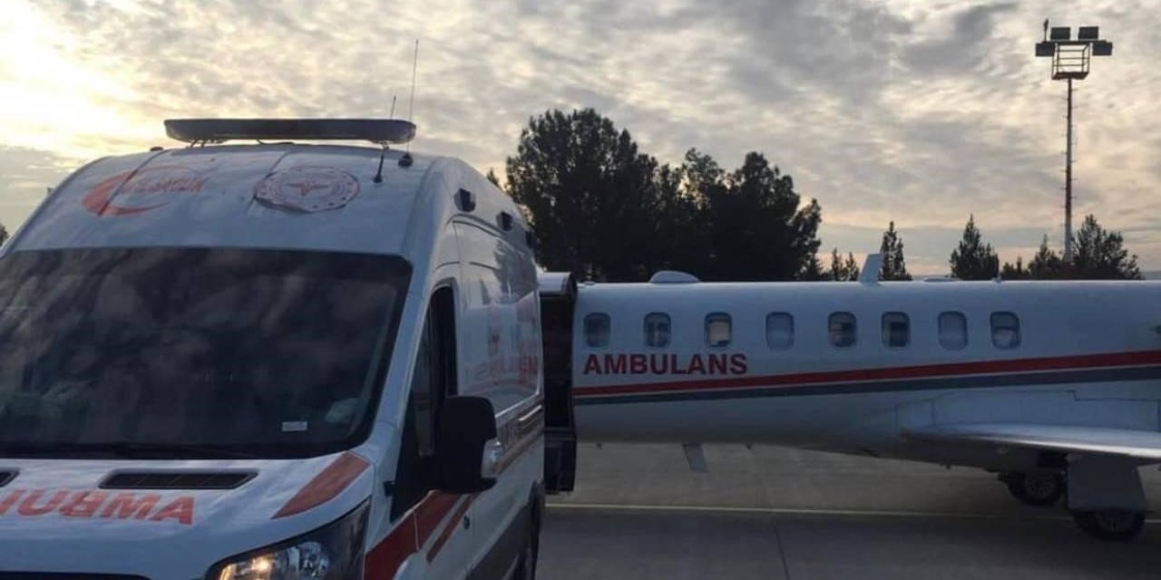 Ambulans uçak, 40 günlük bebek için havalandı