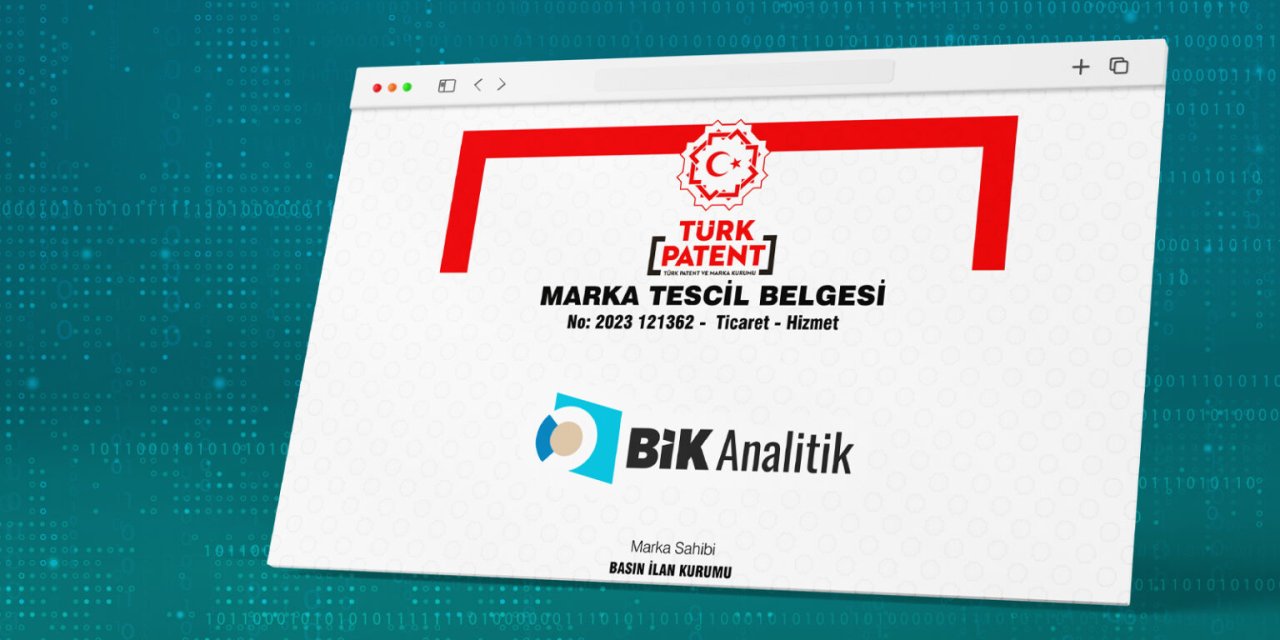 BİK Analitik marka tescil belgesi aldı