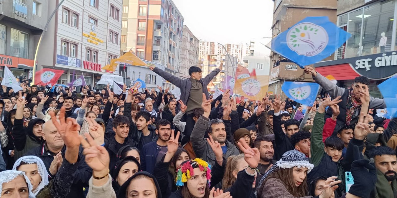 DEM Başkan ve Eş Başkan Adaylarına Şırnak’ta coşkulu Karşılama