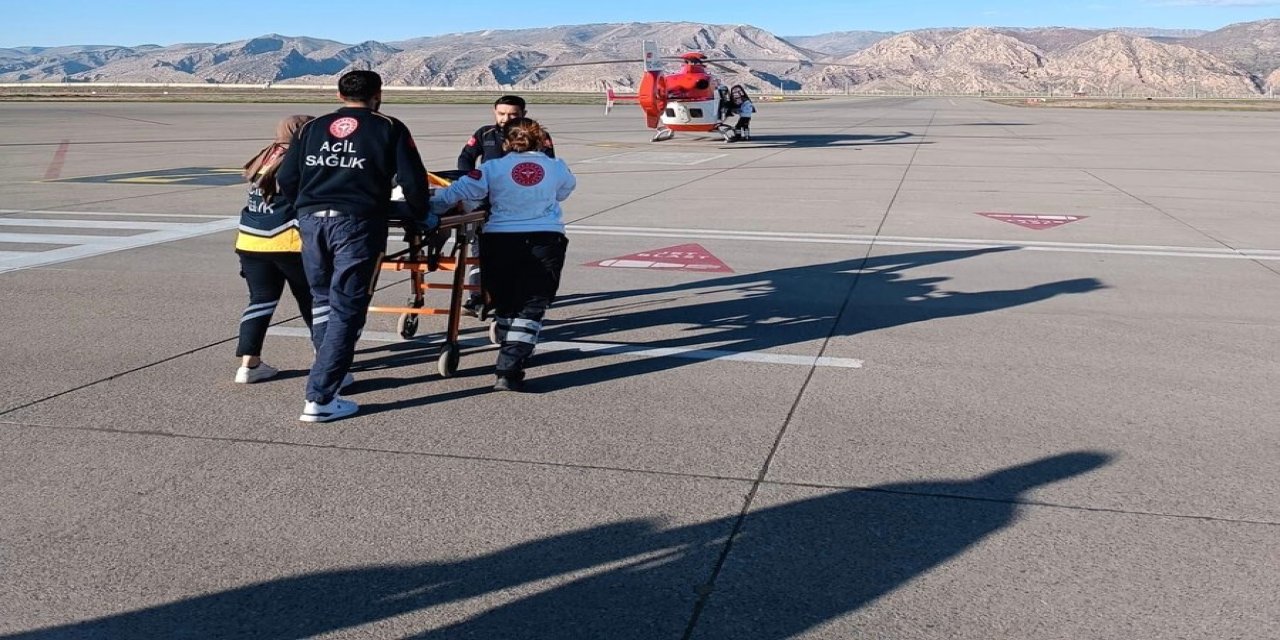Şırnak’ta 37 günlük bebek için ambulans helikopter havalandı