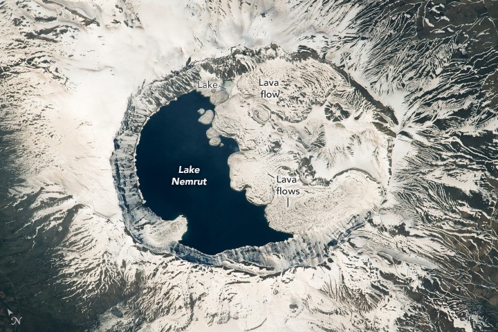 NASA astronotları Nemrut Krater Gölü'nü fotoğrafladı