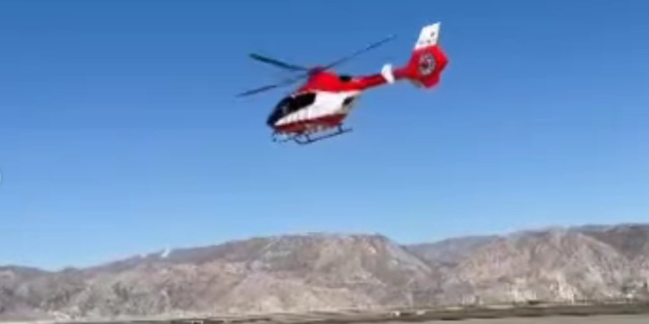Silopi’de hastaneye kaldırılan 2 yaşındaki hasta ambulans helikopterle nakledildi