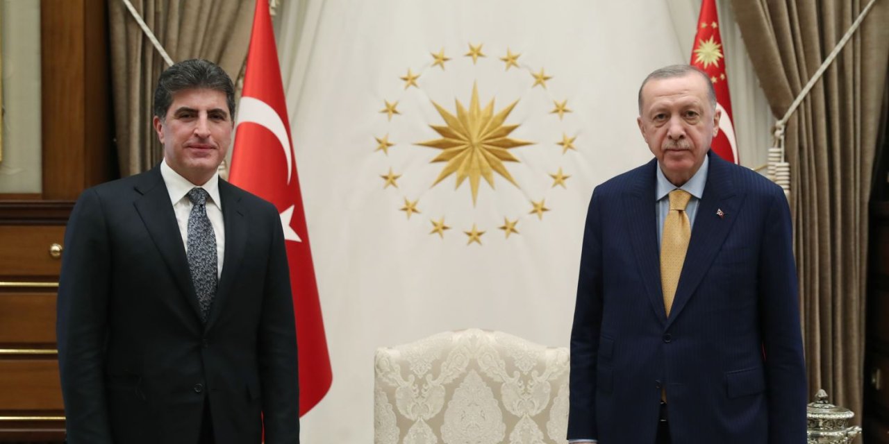 Erdoğan, Kürdistan başkanı Barzani ile görüştü