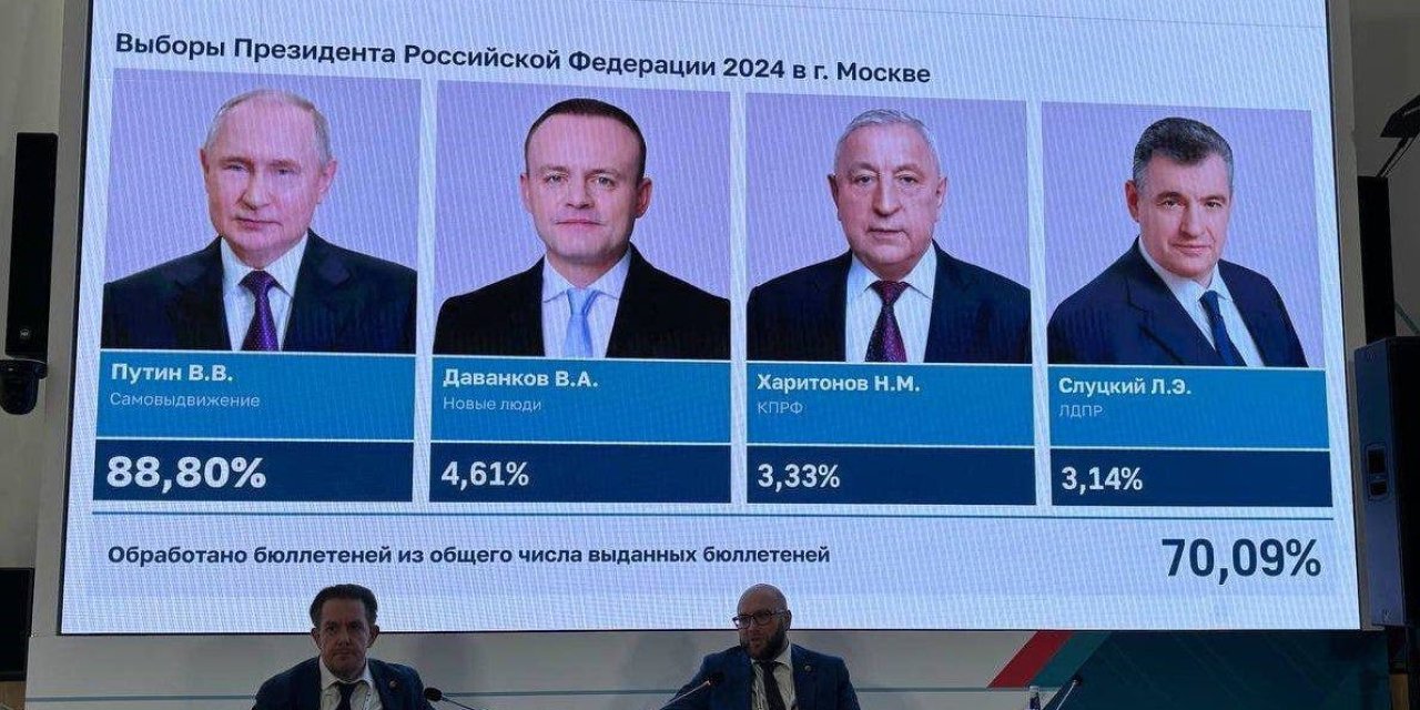 Rusya devlet başkanlığı seçimini yine Putin'den yana kullandı
